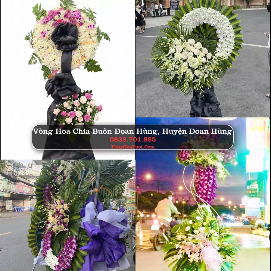 Kệ hoa tang lễ giao tại Đoan Hùng, Phú Thọ