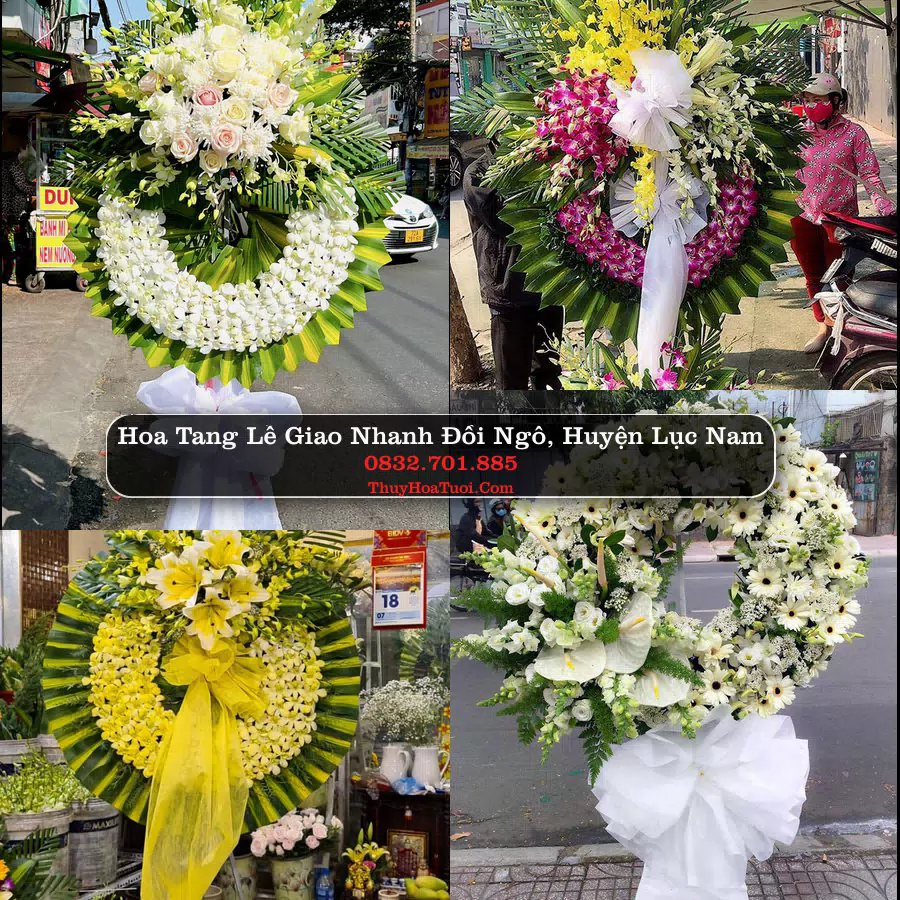 Vòng hoa chia buồn Đồi Ngô - ThuyHoaTuoi.Com
