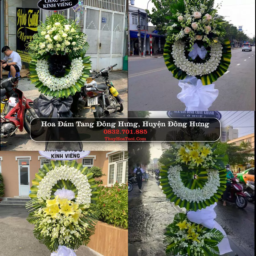 Vòng hoa chia buồn Đông Hưng - ThuyHoaTuoi.Com
