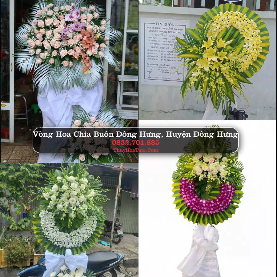 Kệ hoa tang lễ giao tại Đông Hưng, Thái Bình