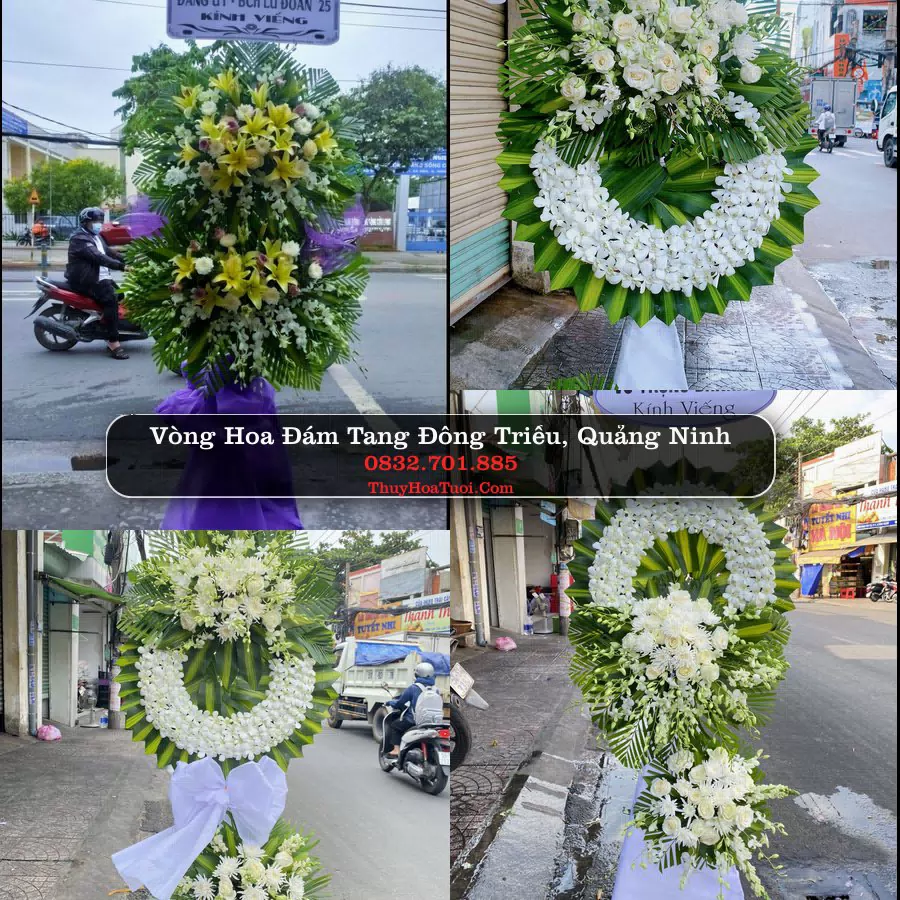 Kệ hoa tang lễ giao tại Đông Triều, Quảng Ninh