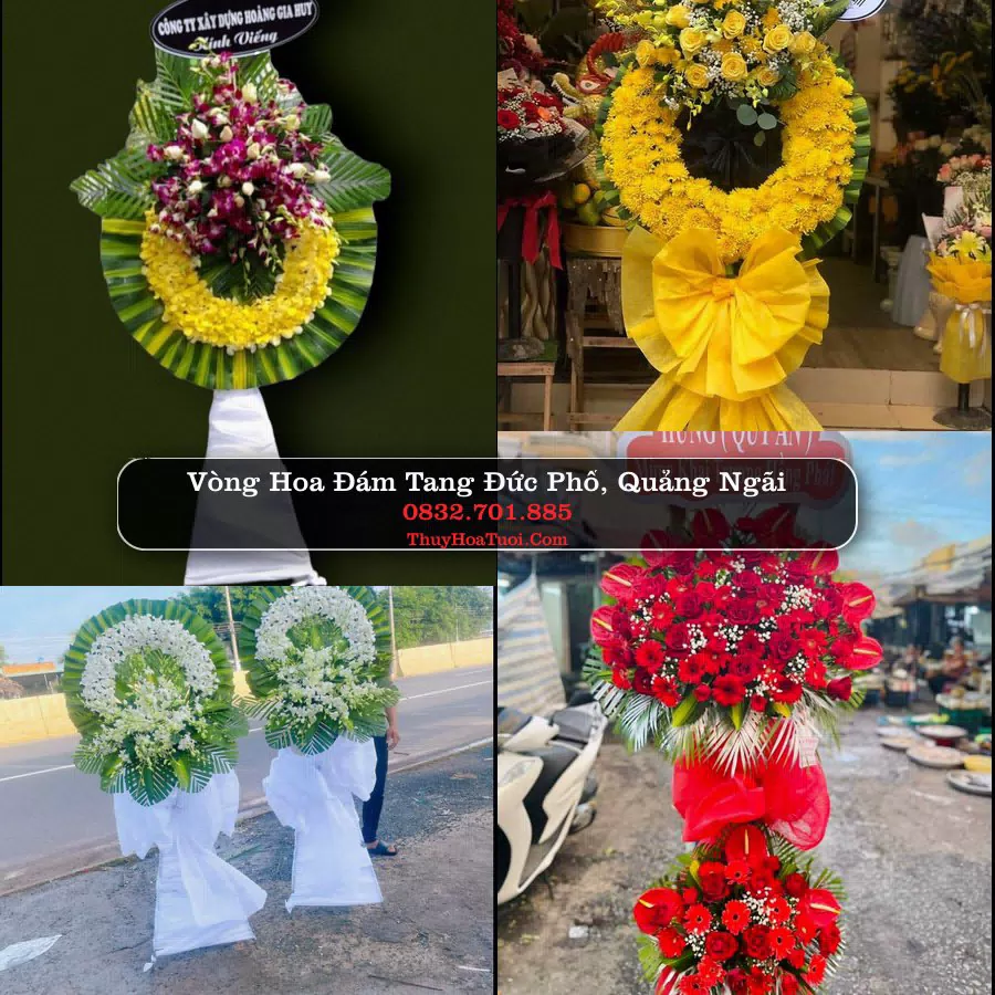 Vòng hoa chia buồn Đức Phổ, Quảng Ngãi - ThuyHoaTuoi.Com