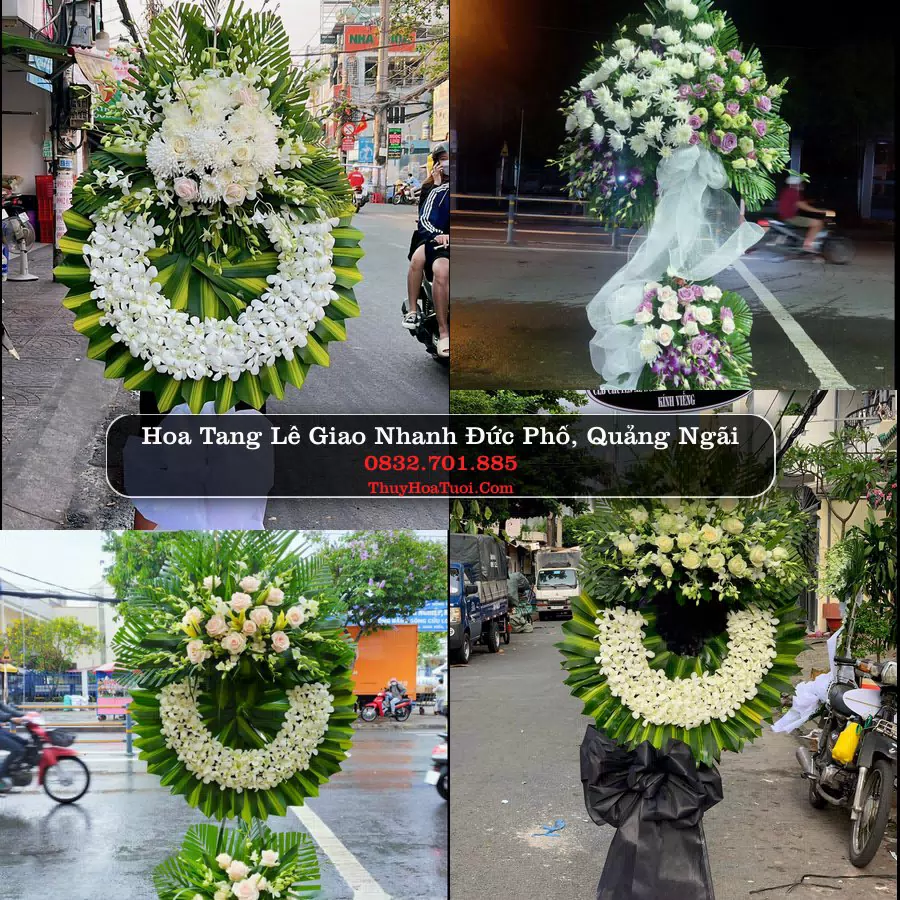 Kệ hoa tang lễ giao tại Đức Phổ, Quảng Ngãi