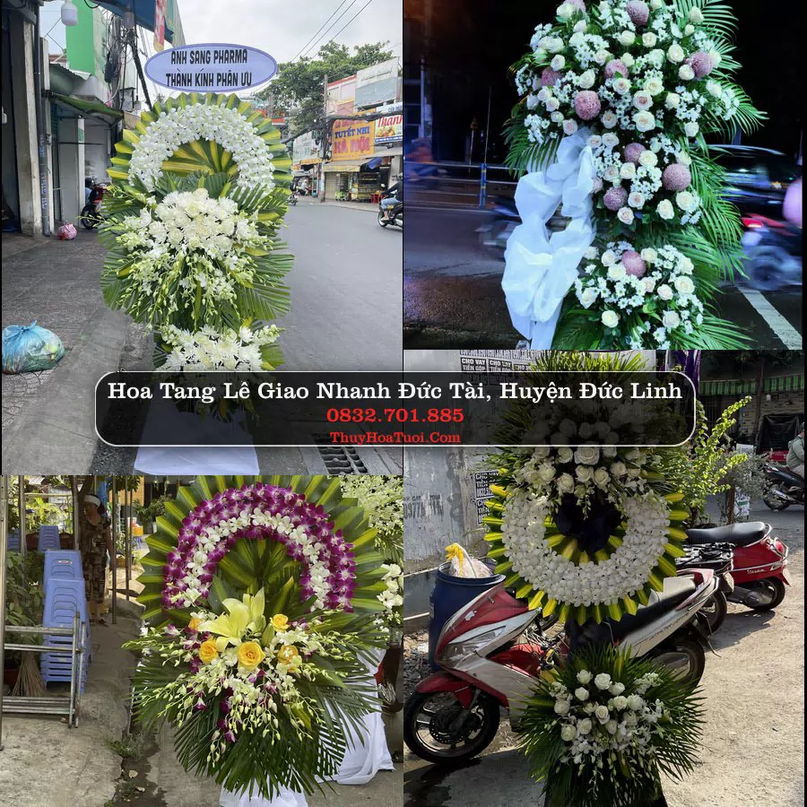 Vòng hoa chia buồn Đức Tài - ThuyHoaTuoi.Com