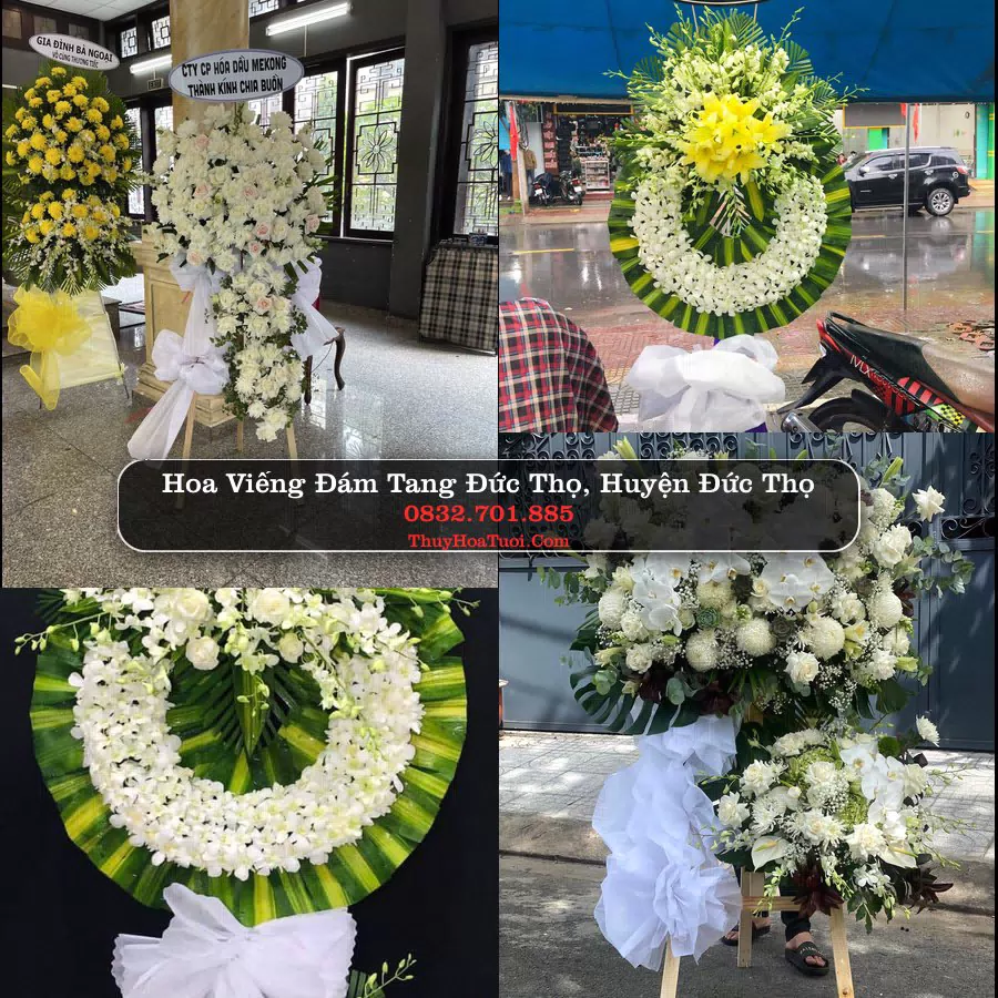 Vòng hoa chia buồn Đức Thọ - ThuyHoaTuoi.Com