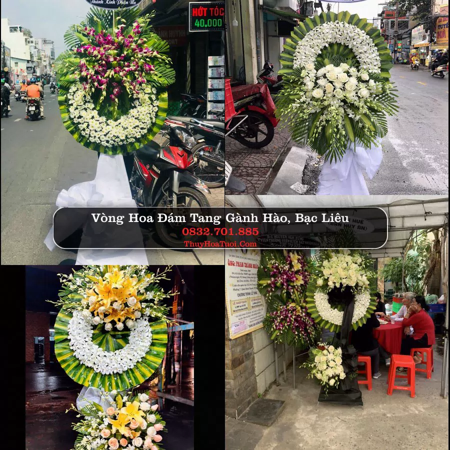 Vòng hoa chia buồn Gành Hào, Bạc Liêu - ThuyHoaTuoi.Com