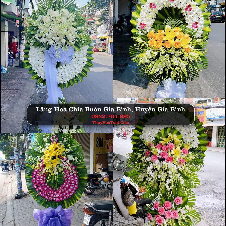 Vòng hoa chia buồn Gia Bình - ThuyHoaTuoi.Com