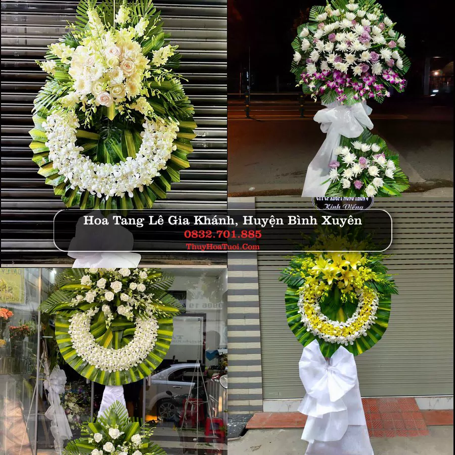 Đặt Vòng Hoa Chia Buồn tại Gia Khánh, Bình Xuyên, Vĩnh Phúc (Cũ)
