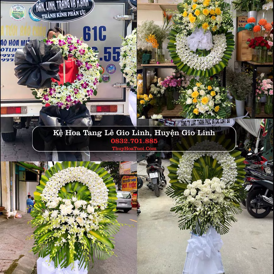 Kệ hoa tang lễ giao tại Gio Linh, Quảng Trị