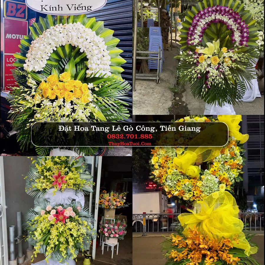 Vòng hoa chia buồn Gò Công, Tiền Giang - ThuyHoaTuoi.Com