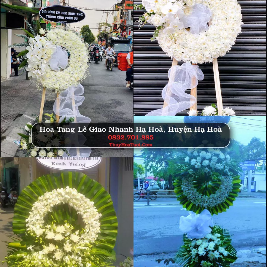 Vòng hoa chia buồn Hạ Hoà - ThuyHoaTuoi.Com
