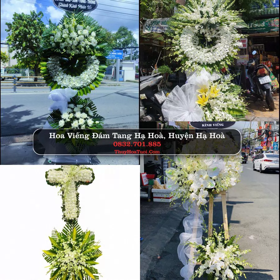 Kệ hoa tang lễ giao tại Hạ Hoà, Phú Thọ