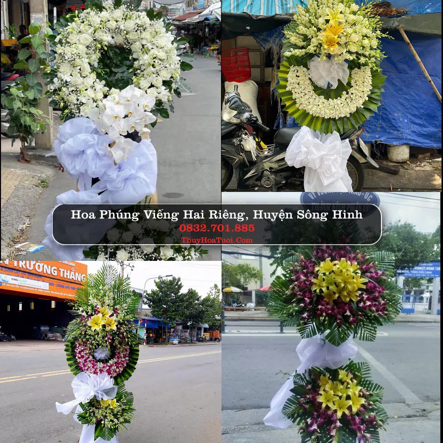 Kệ hoa tang lễ giao tại Hai Riêng, Phú Yên