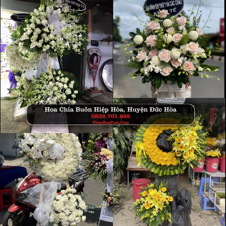 Vòng hoa chia buồn Hiệp Hòa - ThuyHoaTuoi.Com