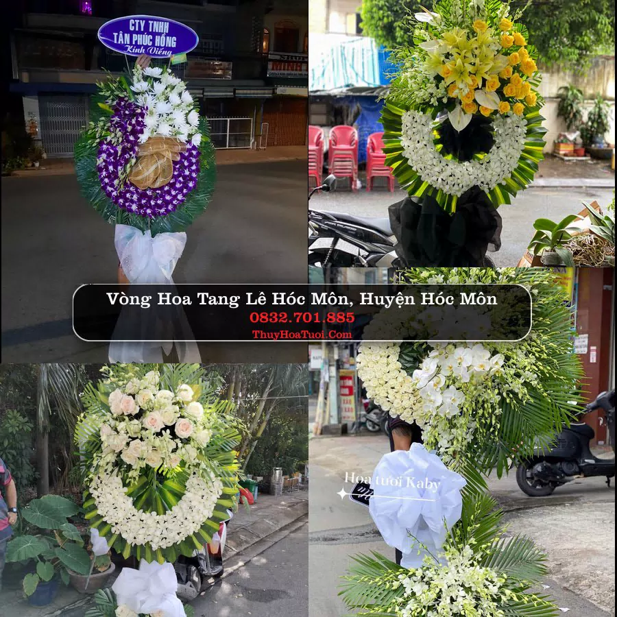 Vòng hoa chia buồn Hóc Môn - ThuyHoaTuoi.Com