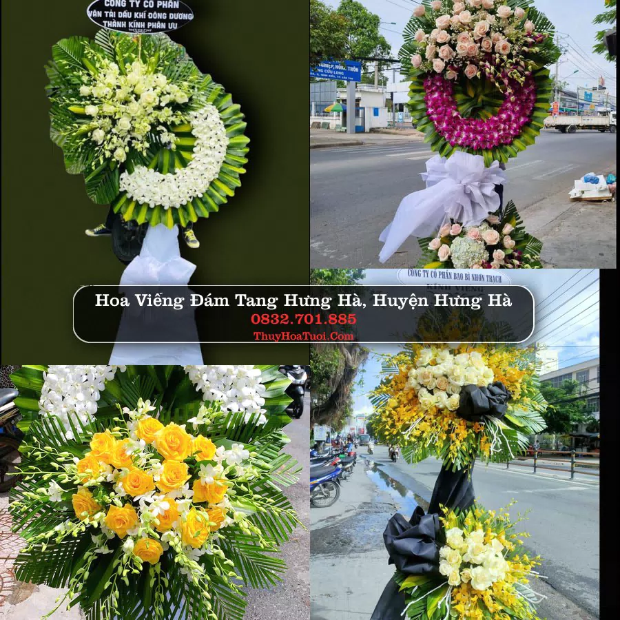 Vòng hoa chia buồn Hưng Hà - ThuyHoaTuoi.Com