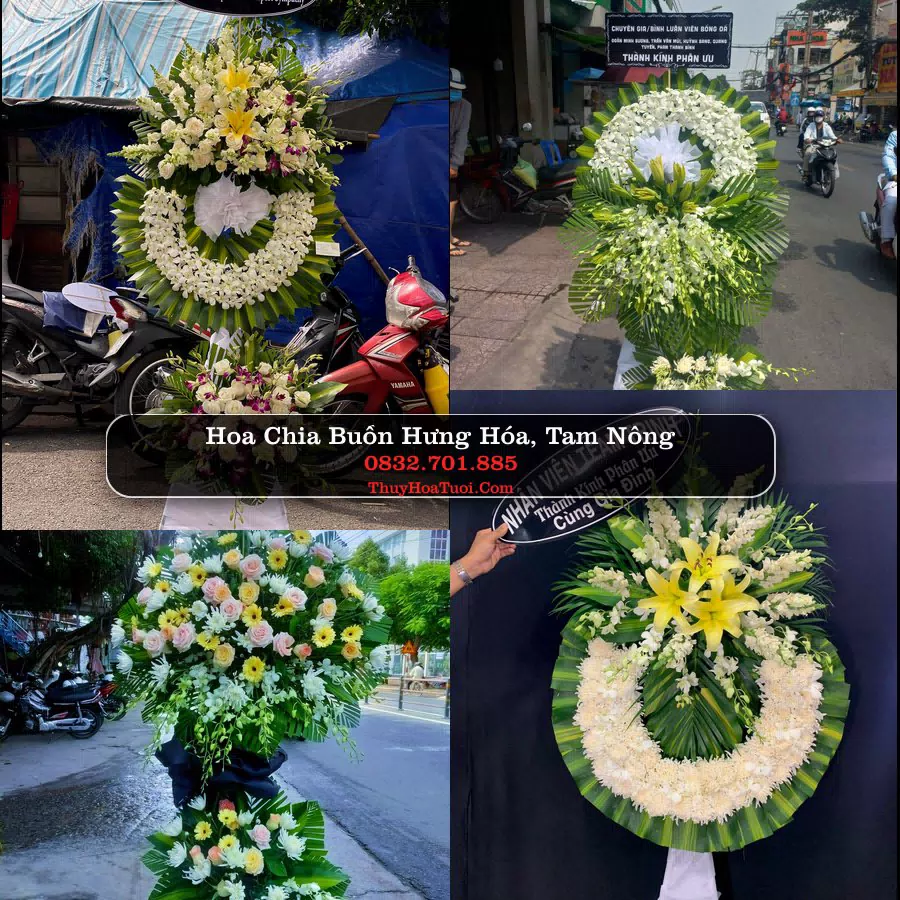 Vòng hoa chia buồn Hưng Hóa, Tam Nông - ThuyHoaTuoi.Com