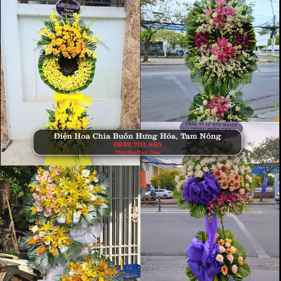 Kệ hoa tang lễ giao tại Hưng Hóa, Tam Nông (Phú Thọ)