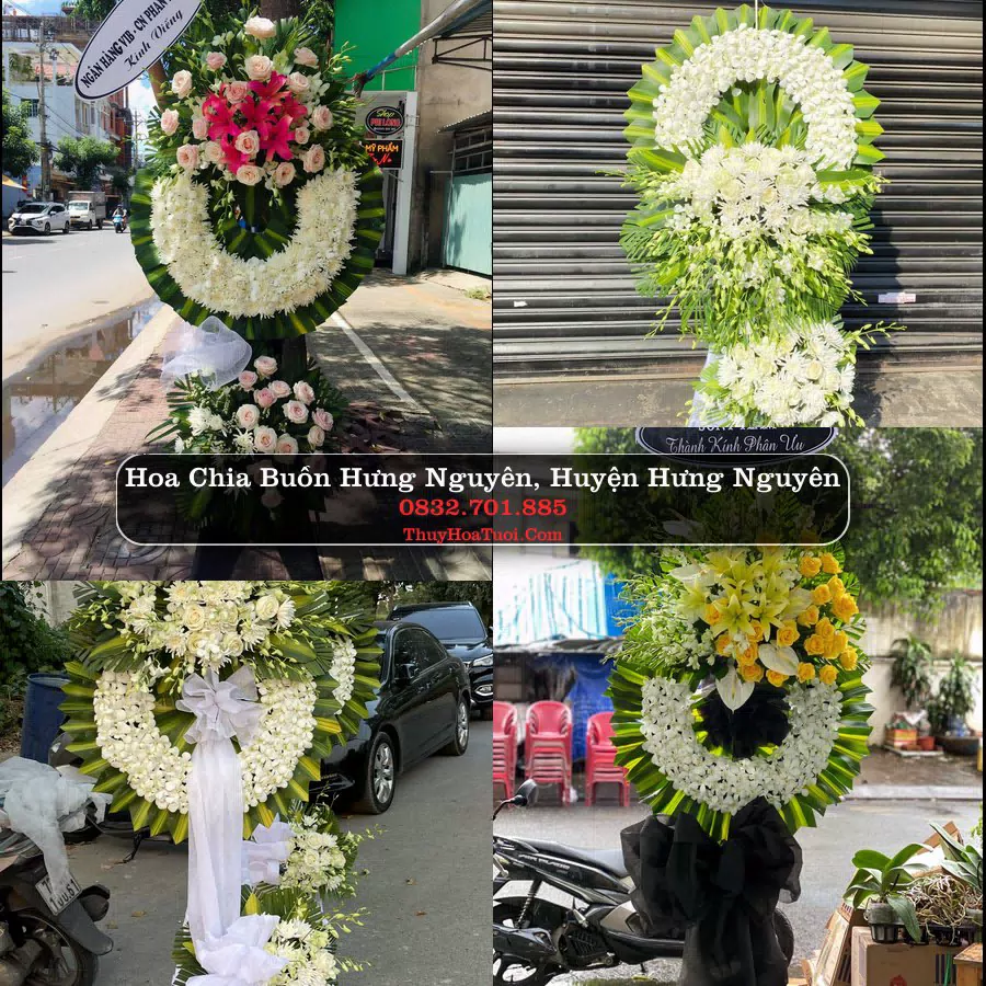 Vòng hoa chia buồn Hưng Nguyên - ThuyHoaTuoi.Com