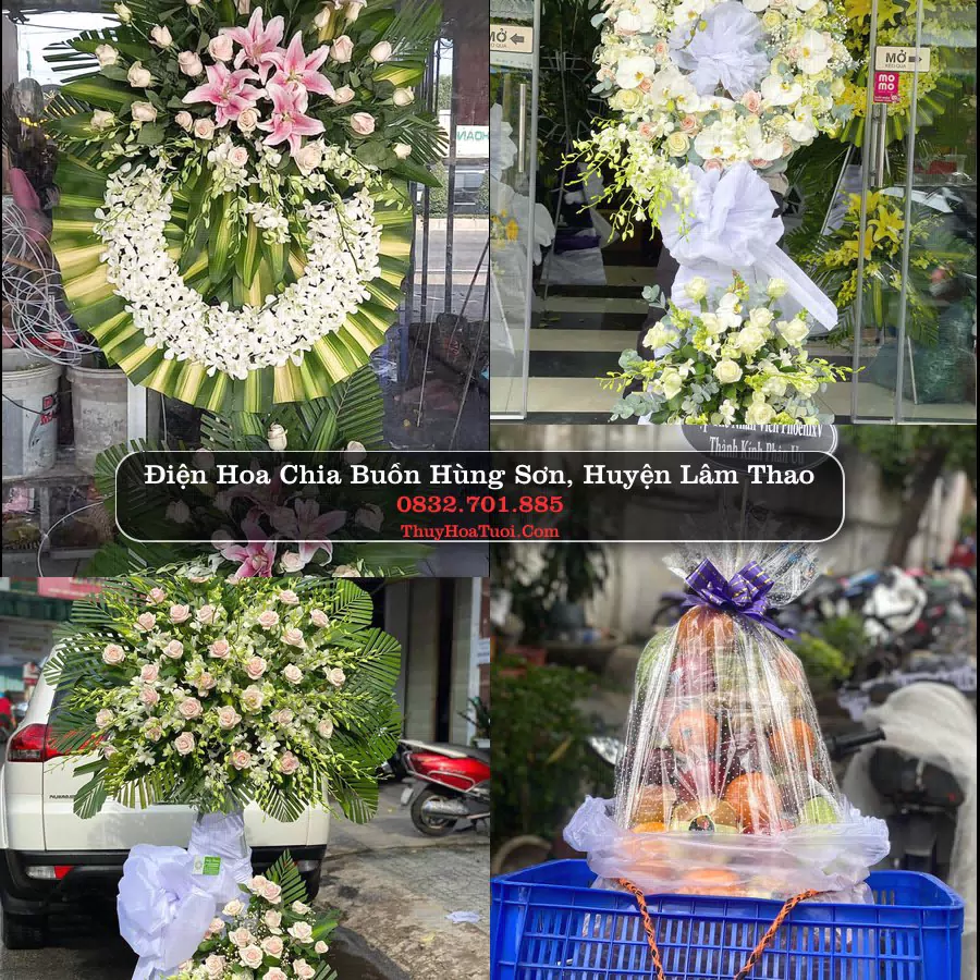 Vòng hoa chia buồn Hùng Sơn - ThuyHoaTuoi.Com