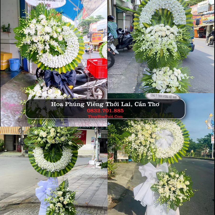 Vòng hoa chia buồn Thới Lai, Cần Thơ - ThuyHoaTuoi.Com