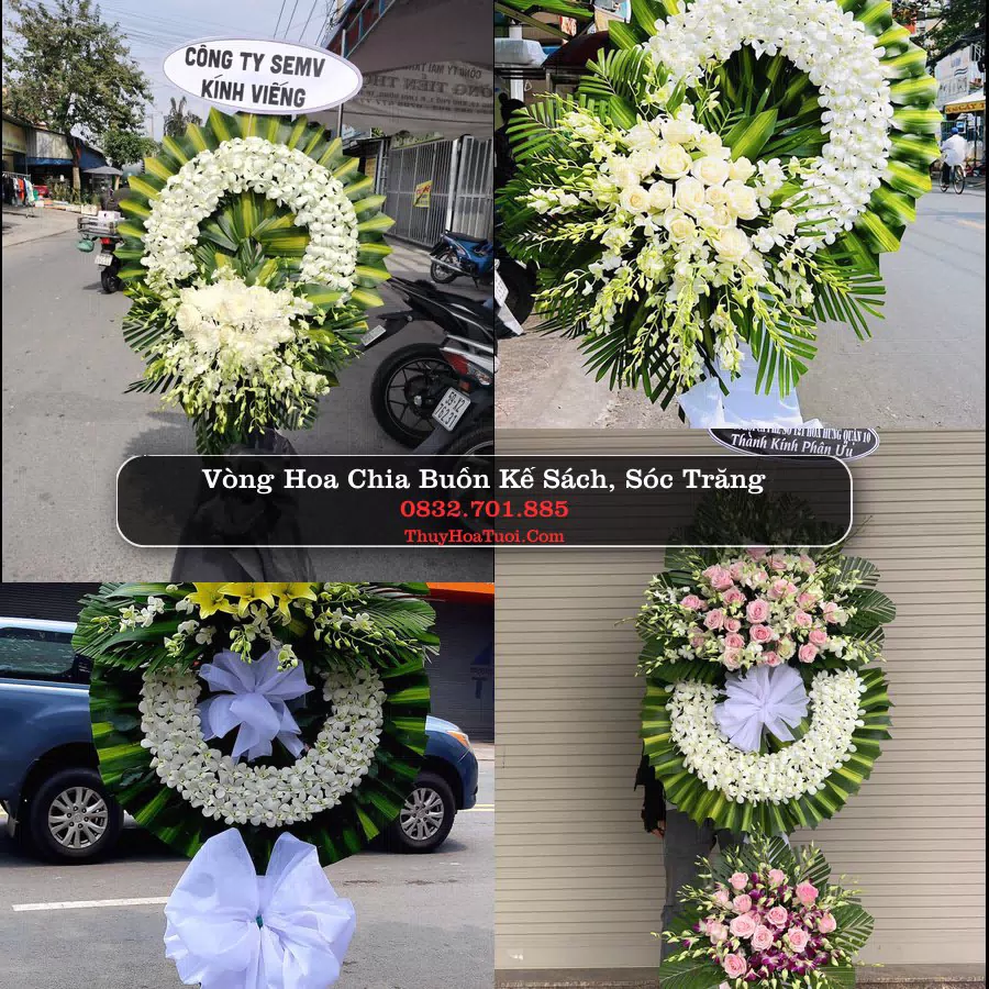 Vòng hoa chia buồn Kế Sách, Sóc Trăng - ThuyHoaTuoi.Com