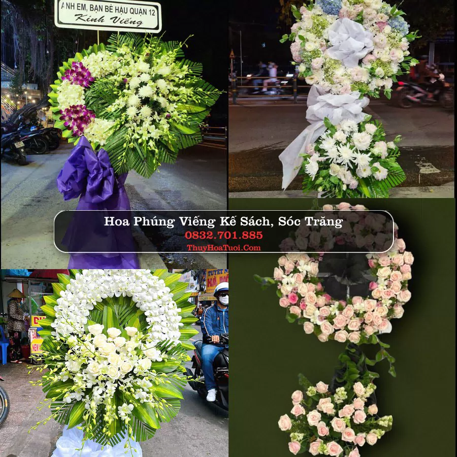 Kệ hoa tang lễ giao tại Kế Sách, Cần Thơ