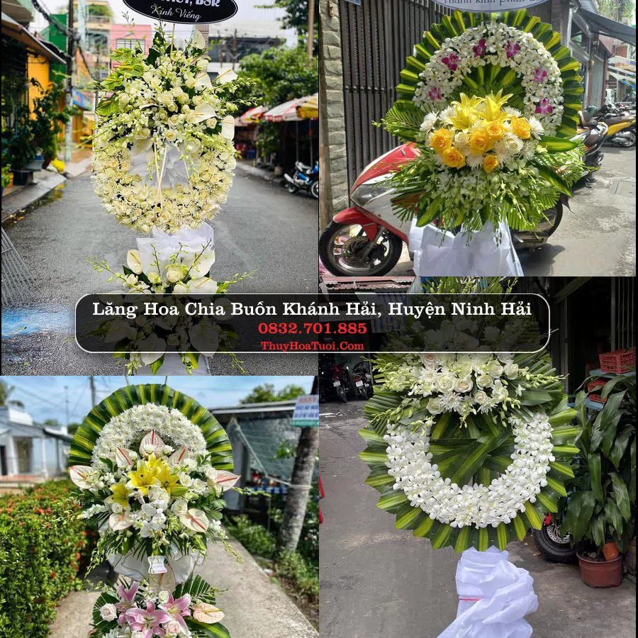 Vòng hoa chia buồn Khánh Hải, Ninh Hải - ThuyHoaTuoi.Com