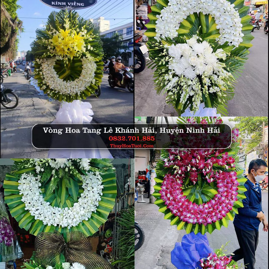 Kệ hoa tang lễ giao tại Khánh Hải, Ninh Thuận