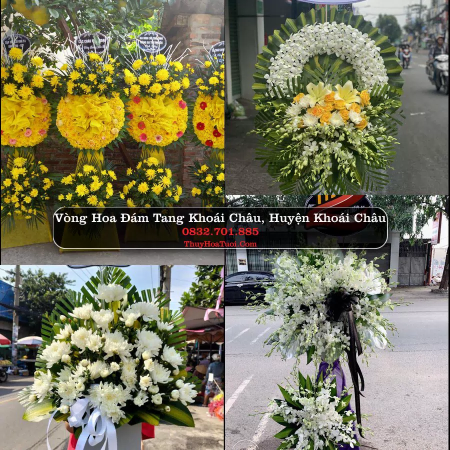 Vòng hoa chia buồn Khoái Châu - ThuyHoaTuoi.Com