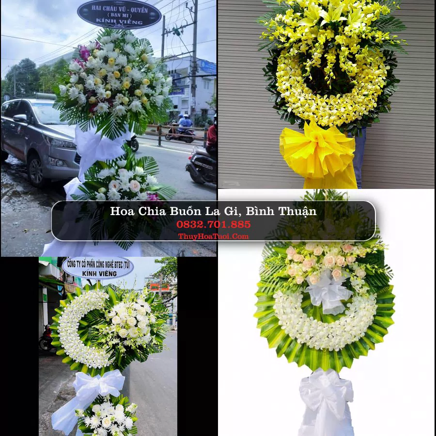 Kệ hoa tang lễ giao tại La Gi, Bình Thuận