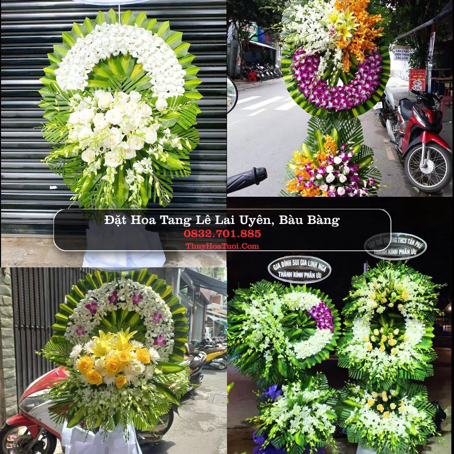 Vòng hoa chia buồn Lai Uyên - ThuyHoaTuoi.Com