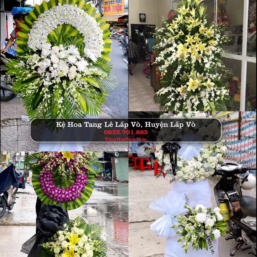 Vòng hoa chia buồn Lấp Vò - ThuyHoaTuoi.Com