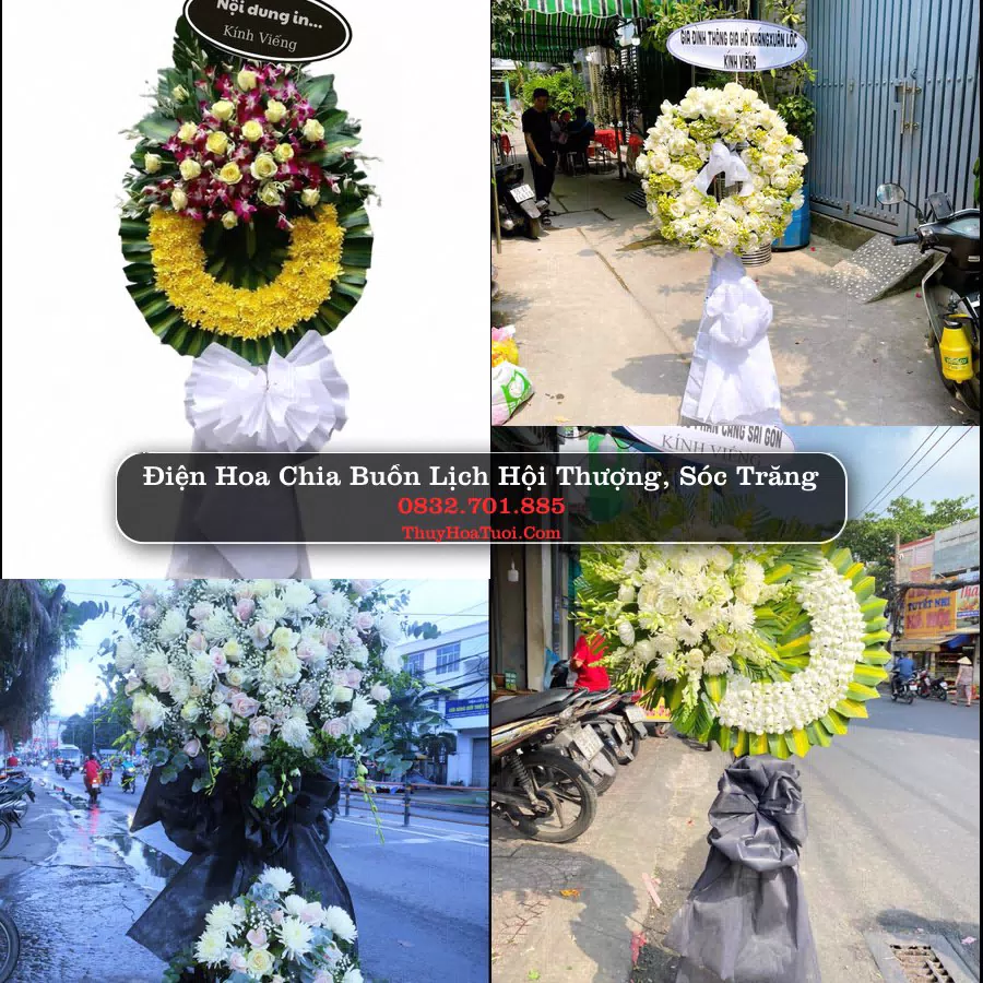 Vòng hoa chia buồn Lịch Hội Thượng, Sóc Trăng - ThuyHoaTuoi.Com
