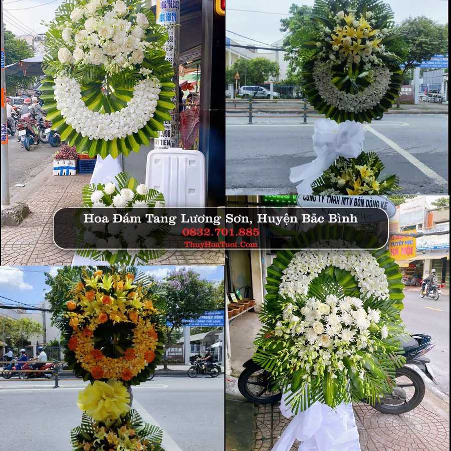 Vòng hoa chia buồn Lương Sơn - ThuyHoaTuoi.Com
