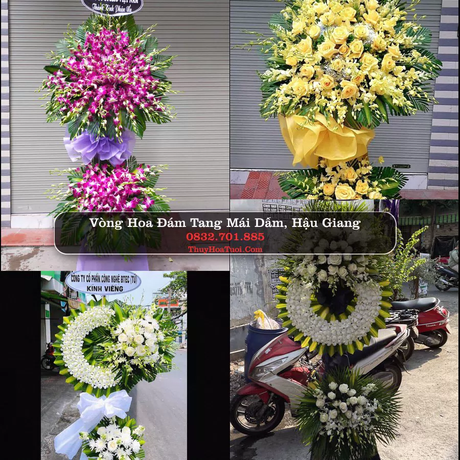 Đặt Hoa Chia Buồn tại Mái Dầm, Hậu Giang (Cũ)