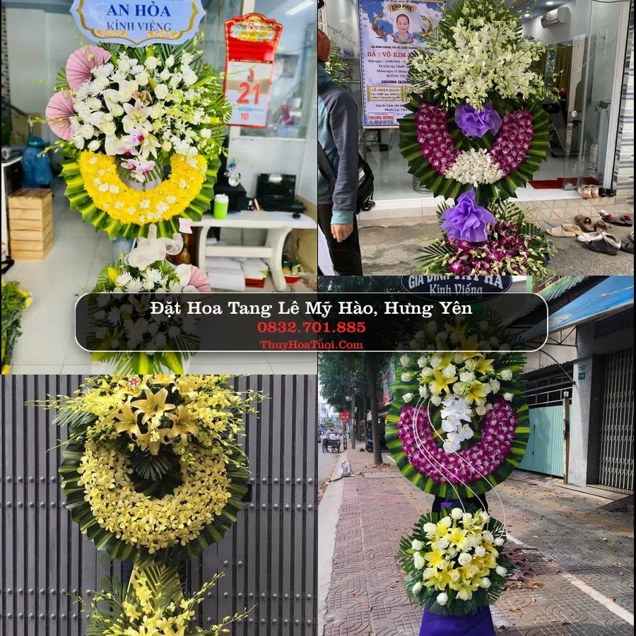 Vòng hoa chia buồn Mỹ Hào, Hưng Yên - ThuyHoaTuoi.Com