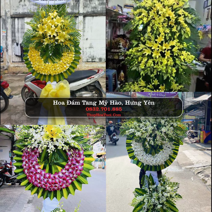 Kệ hoa tang lễ giao tại Mỹ Hào, Hưng Yên
