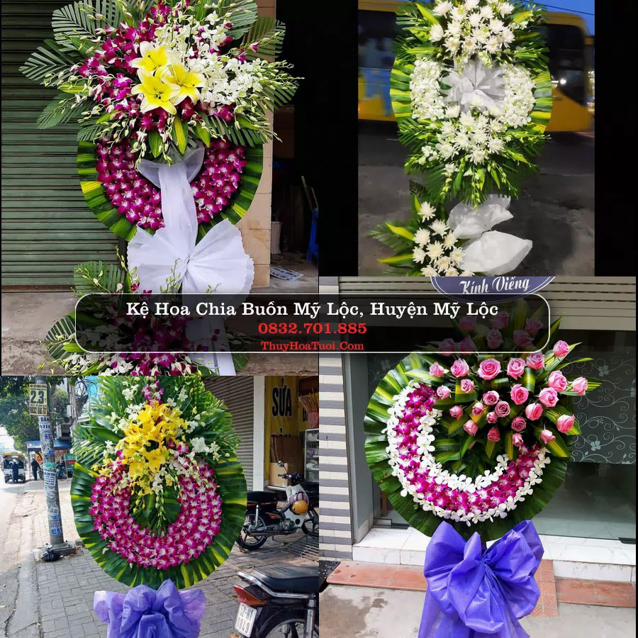Kệ hoa tang lễ giao tại Mỹ Lộc, Nam Định