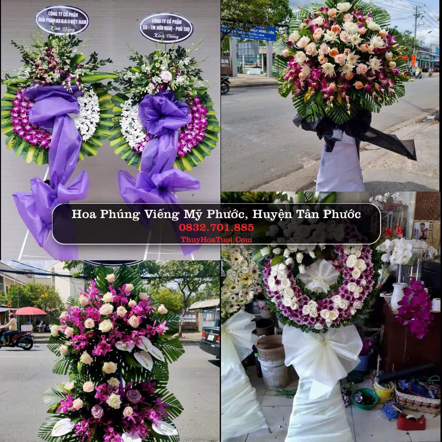 Kệ hoa tang lễ giao tại Mỹ Phước, Tân Phước