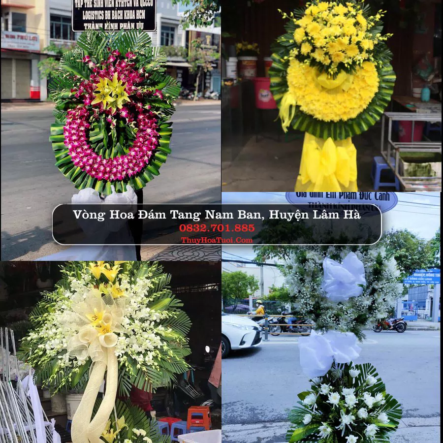 Kệ hoa tang lễ giao tại Nam Ban, Lâm Đồng