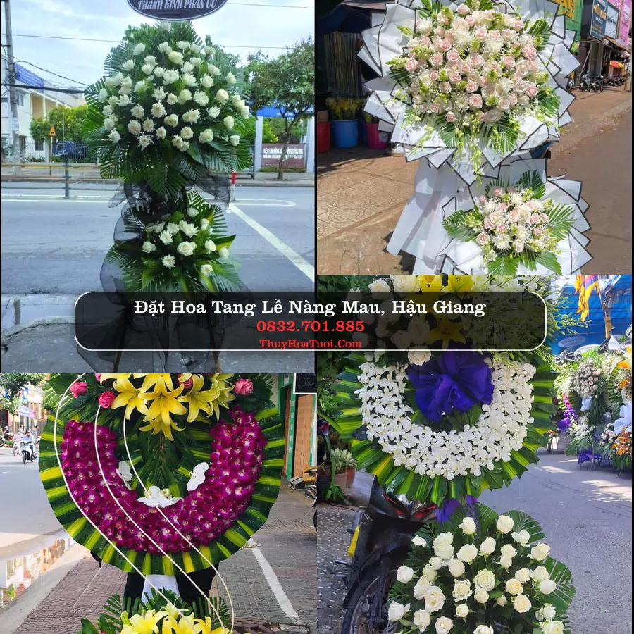 Đặt Vòng Hoa Tang Lễ tại Nàng Mau, Hậu Giang (Cũ)