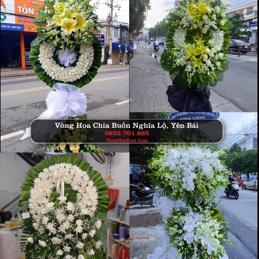 Kệ hoa tang lễ giao tại Nghĩa Lộ, Yên Bái