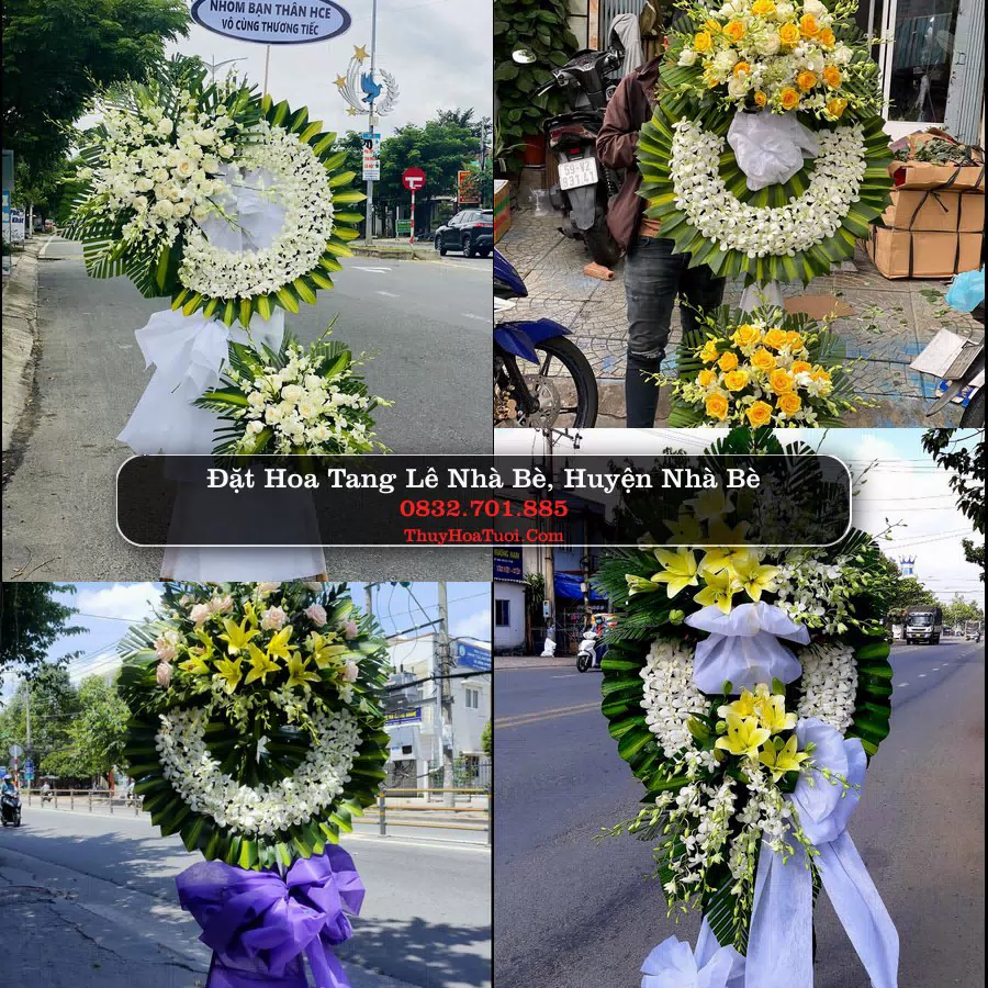 Kệ hoa tang lễ giao tại Nhà Bè