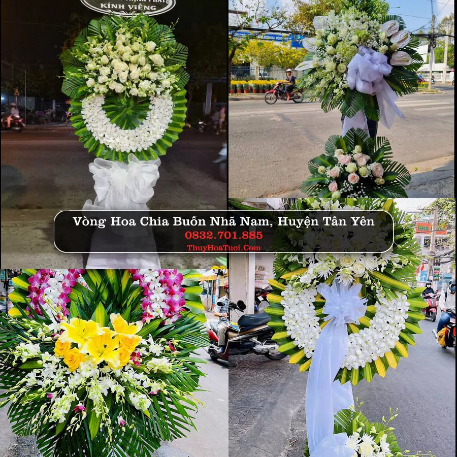 Vòng hoa chia buồn Nhã Nam - ThuyHoaTuoi.Com