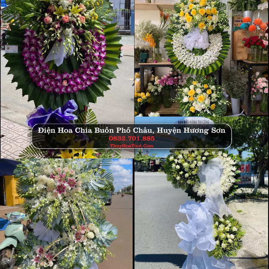 Vòng hoa chia buồn Phố Châu - ThuyHoaTuoi.Com