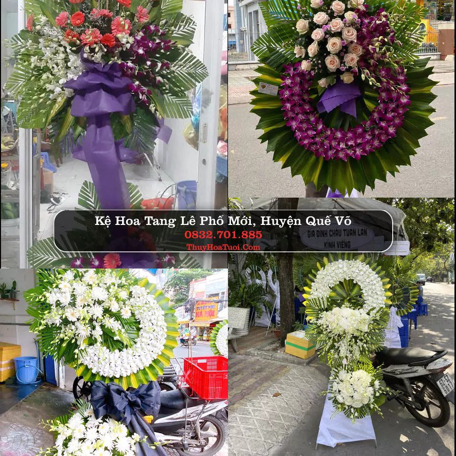 Vòng hoa chia buồn Phố Mới - ThuyHoaTuoi.Com