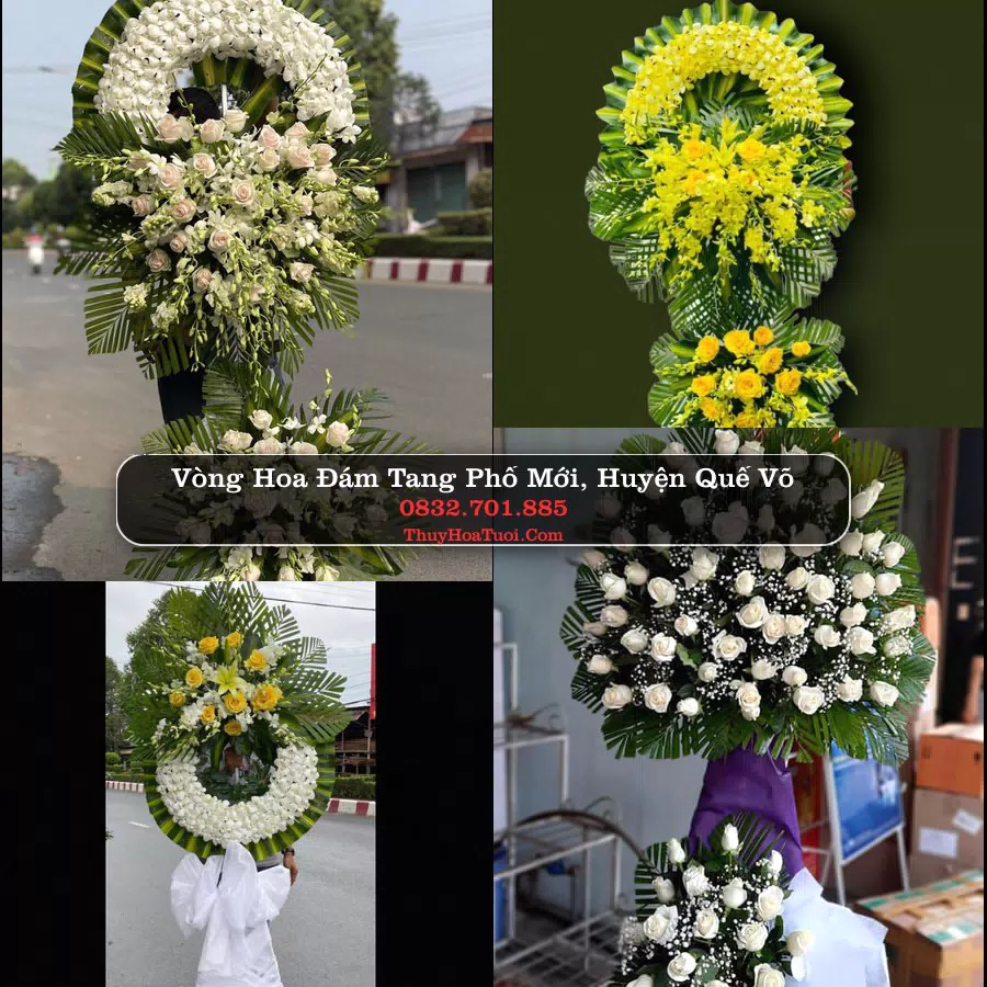 Kệ hoa tang lễ giao tại Phố Mới, Bắc Ninh