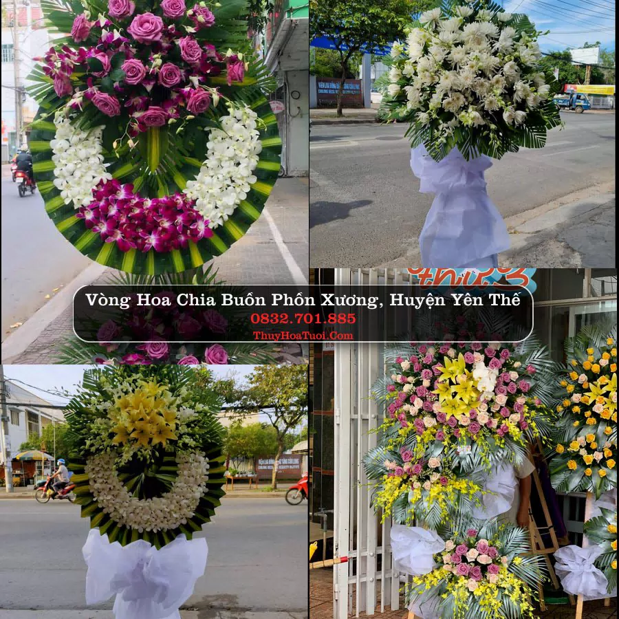 Đặt Vòng Hoa Chia Buồn tại Phồn Xương, Yên Thế, Bắc Giang (Cũ)