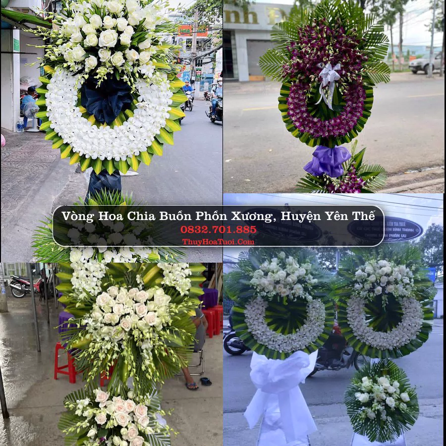 Kệ hoa tang lễ giao tại Phồn Xương, Yên Thế, Bắc Giang